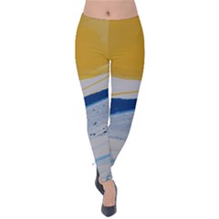 EVENING TIDE Velvet Leggings