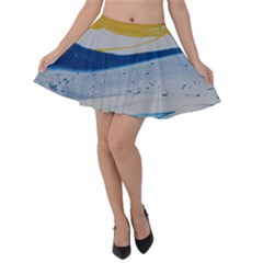 EVENING TIDE Velvet Skater Skirt