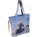 Wonderful Wild Fantasy Horse On The Beach Drawstring Tote Bag View2