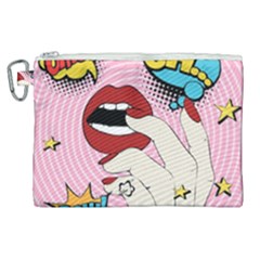 Pop Art   Canvas Cosmetic Bag (xl) by Valentinaart