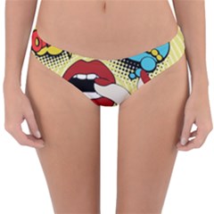 Pop Art   Reversible Hipster Bikini Bottoms by Valentinaart