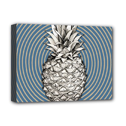 Pop Art  Pineapple  Deluxe Canvas 16  X 12  (stretched) 