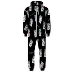 Llama Pattern Hooded Jumpsuit (men)  by Valentinaart