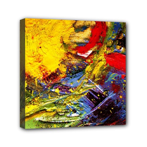 Yellow Chik 3 Mini Canvas 6  X 6  (stretched) by bestdesignintheworld