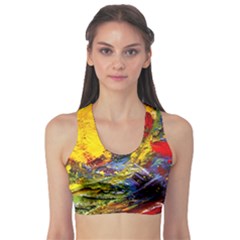 Yellow Chik 3 Sports Bra by bestdesignintheworld