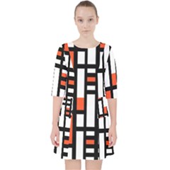 Linear Sequence Pattern Design Pocket Dress by dflcprints