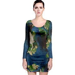 Avocado 3 Long Sleeve Bodycon Dress