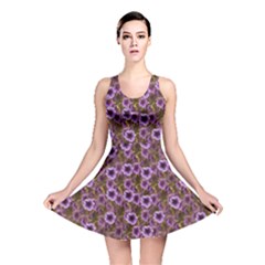 The Sky Is Not The Limit For A Floral Delight Reversible Skater Dress by pepitasart