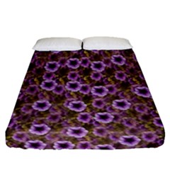 The Sky Is Not The Limit For A Floral Delight Fitted Sheet (queen Size) by pepitasart