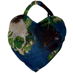 Avocado 3 Giant Heart Shaped Tote