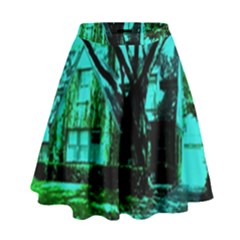 Hot Day In Dallas 50 High Waist Skirt by bestdesignintheworld