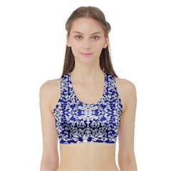 Red The Print Sports Bra With Border by MRTACPANS