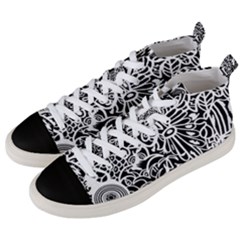 Maze Draw Men s Mid-top Canvas Sneakers by MRTACPANS