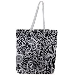 Maze Draw Full Print Rope Handle Tote (large) by MRTACPANS