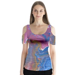 Blink Butterfly Sleeve Cutout Tee 