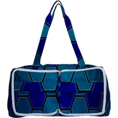 Hexagon Background Geometric Mosaic Multi Function Bag	