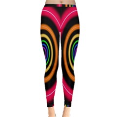 Neon Light Abstract Pattern Lines Inside Out Leggings