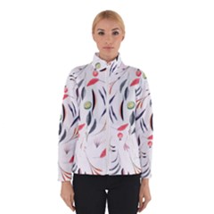 Watercolor Tablecloth Fabric Design Winter Jacket