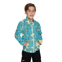 Leaves Dried Leaves Stamping Windbreaker (kids) by Sapixe