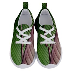 Leaf Banana Leaf Greenish Lines Running Shoes