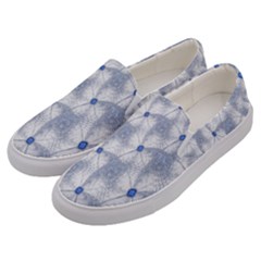 Fractal Art Artistic Pattern Men s Canvas Slip Ons by Sapixe