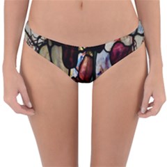 Tiffany Window Colorful Pattern Reversible Hipster Bikini Bottoms by Sapixe