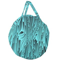 Design Backdrop Abstract Wallpaper Giant Round Zipper Tote