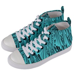 Design Backdrop Abstract Wallpaper Women s Mid-top Canvas Sneakers