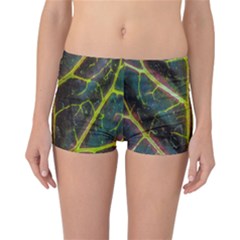 Leaf Abstract Nature Design Plant Reversible Boyleg Bikini Bottoms