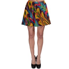 Background Abstract Texture Skater Skirt