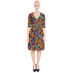 Background Abstract Texture Wrap Up Cocktail Dress