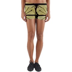 Window About Glass Metal Weathered Yoga Shorts