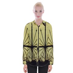 Window About Glass Metal Weathered Womens Long Sleeve Shirt