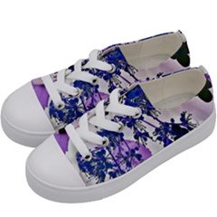 Blossom Bloom Floral Design Kids  Low Top Canvas Sneakers