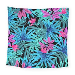 Leaves Picture Tropical Plant Square Tapestry (large)