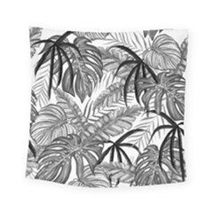 Drawing Leaves Nature Picture Square Tapestry (small)