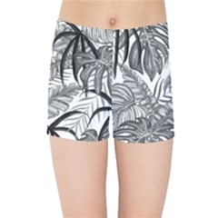 Drawing Leaves Nature Picture Kids Sports Shorts