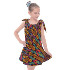 Background Abstract Texture Kids  Tie Up Tunic Dress