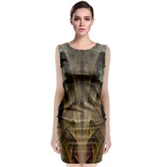Fractal Art Graphic Design Image Classic Sleeveless Midi Dress