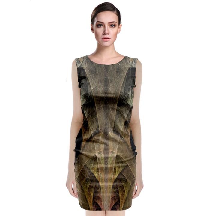 Fractal Art Graphic Design Image Classic Sleeveless Midi Dress