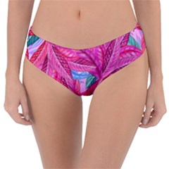 Leaves Tropical Reason Stamping Reversible Classic Bikini Bottoms by Sapixe