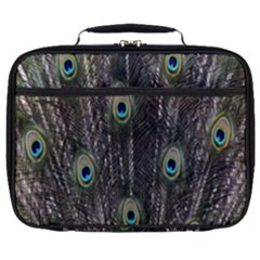 Background Peacock Feathers Full Print Lunch Bag by Sapixe