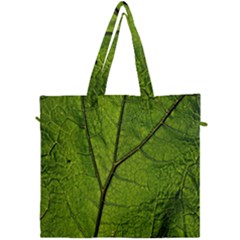 Butterbur Leaf Plant Veins Pattern Canvas Travel Bag by Sapixe