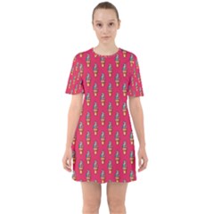 Tentacle Treat (gumdrop) Sixties Short Sleeve Mini Dress by MissSmith