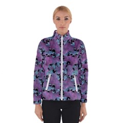 Modern Abstract Texture Pattern Winter Jacket by dflcprints