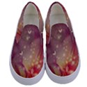 Wonderful Roses With Butterflies And Light Effects Kids  Canvas Slip Ons View1