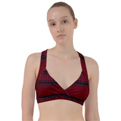 Crush Red Lace Two Patterns  Sweetheart Sports Bra by flipstylezfashionsLLC