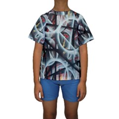 Oversight Kids  Short Sleeve Swimwear by WILLBIRDWELL