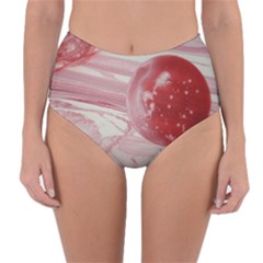 Red Dwarf Reversible High-waist Bikini Bottoms by WILLBIRDWELL