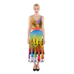 African American Women Sleeveless Maxi Dress by AlteredStates